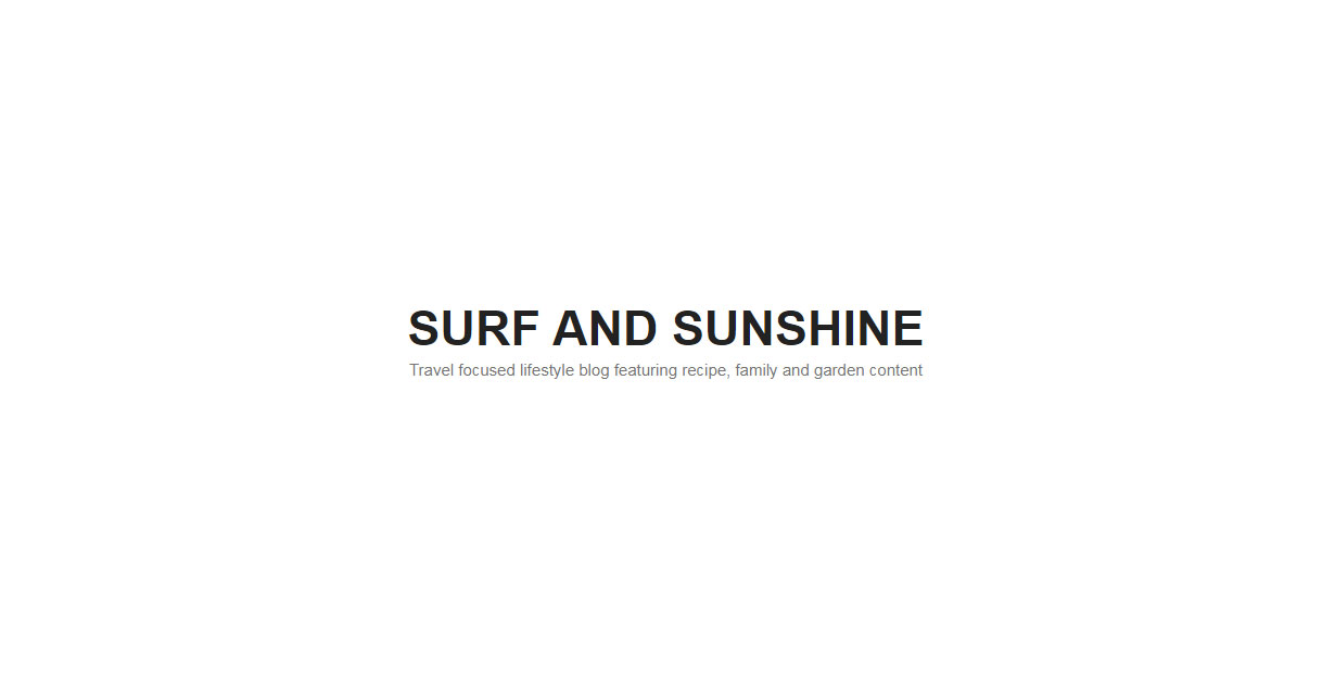 Surf and Sunshine