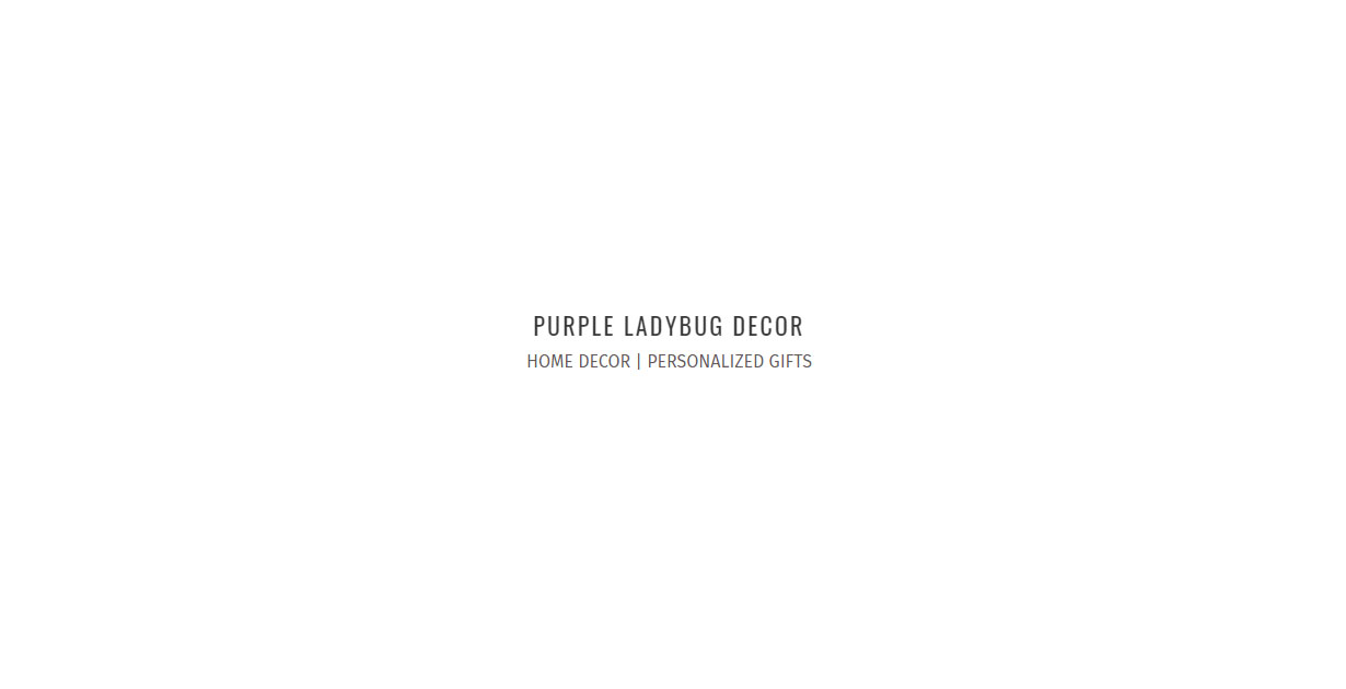 Purple LadyBug Decor