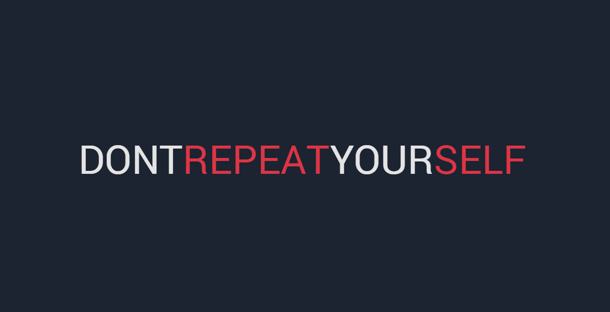 dontrepeatyourself