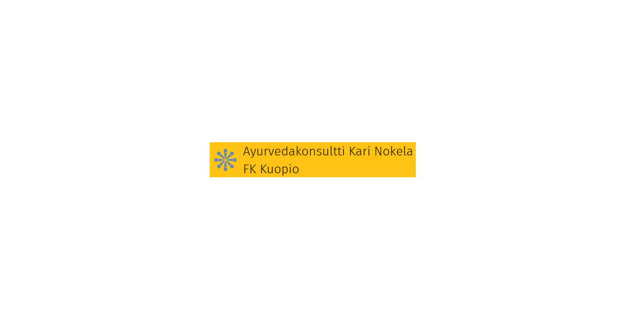 Ayurvedakonsultti Kari Nokela