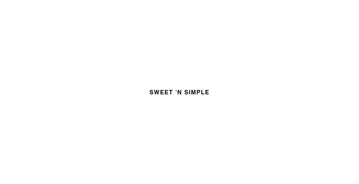 Sweet ‘n Simple Elderberry