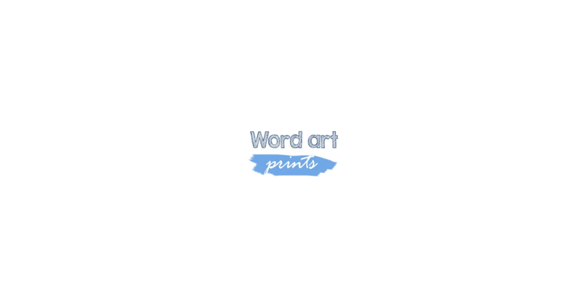Word art prints