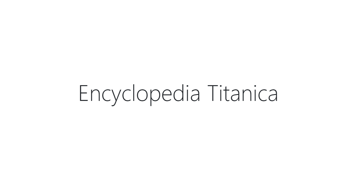 Encyclopedia Titanica