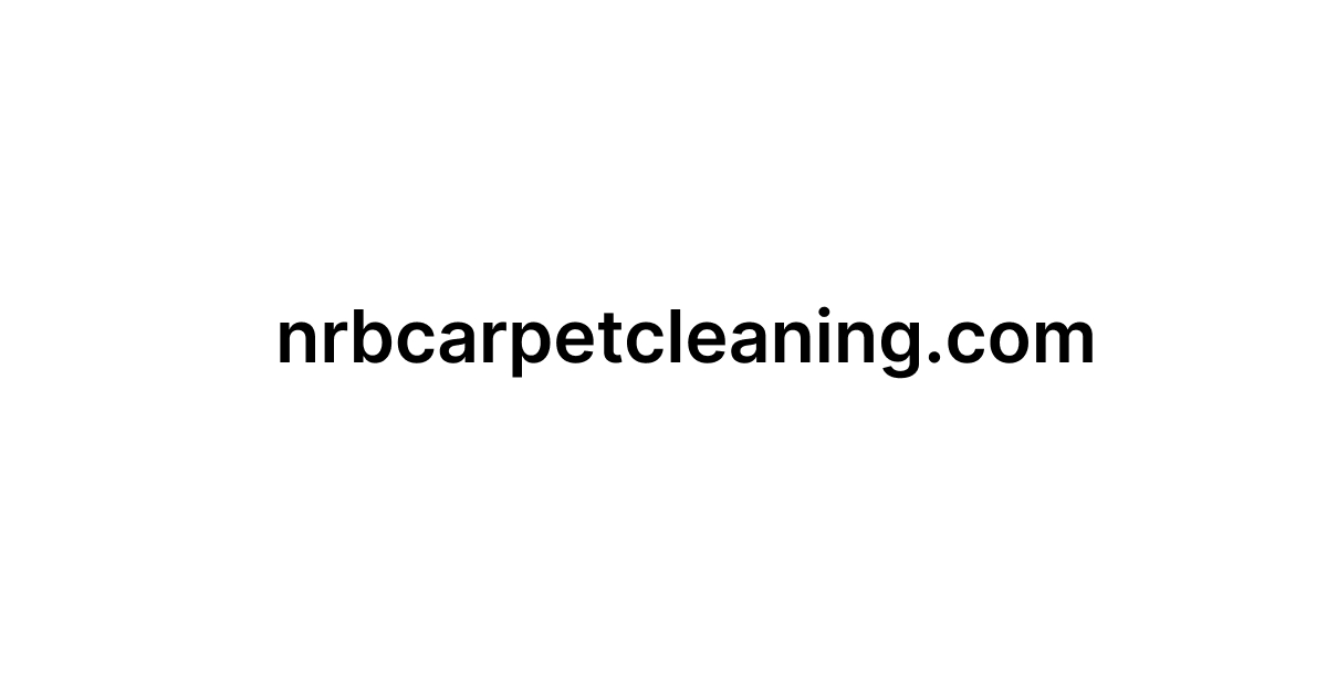 Nrb Carpet Upholstery and more cleaning Cranbourne