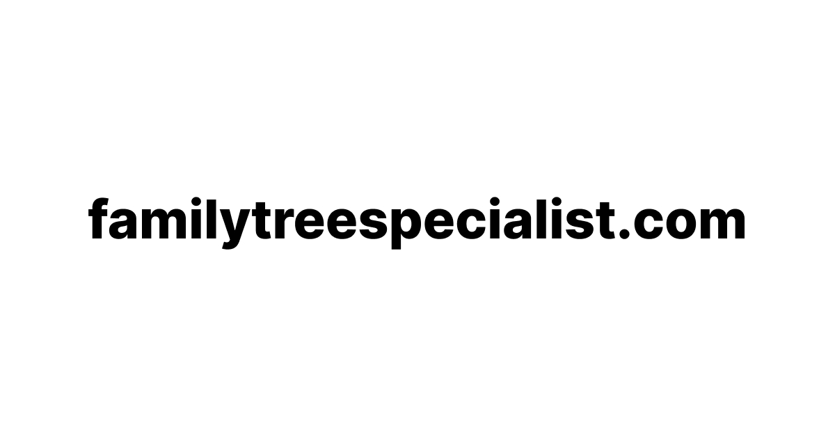 Family Tree Specialist