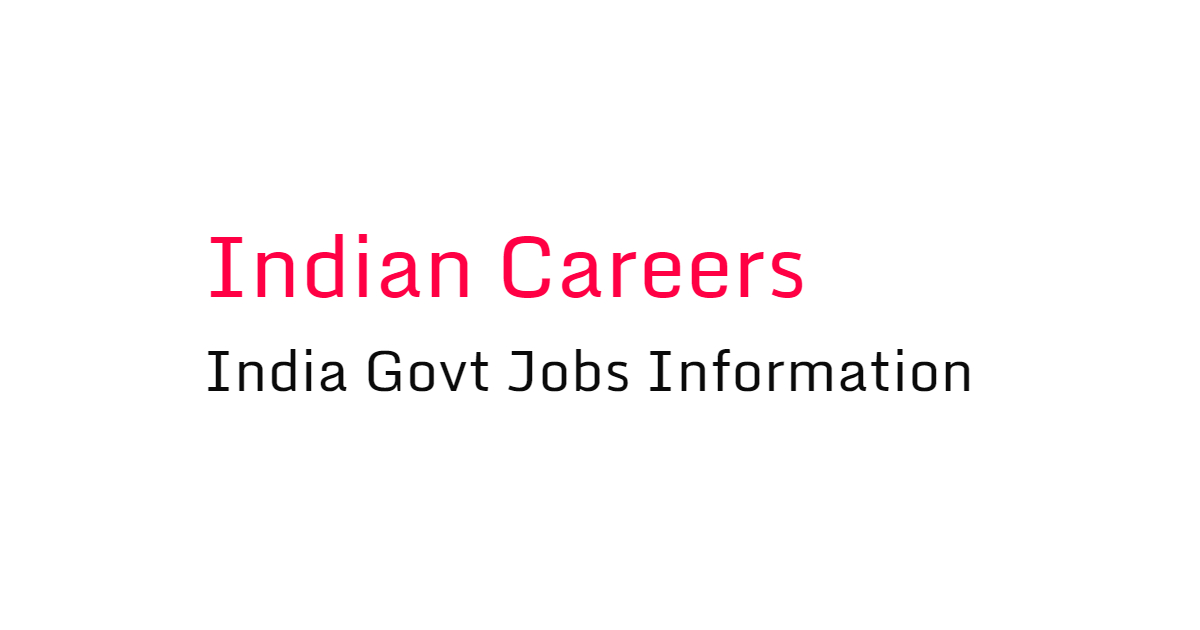 India Govt Jobs Information