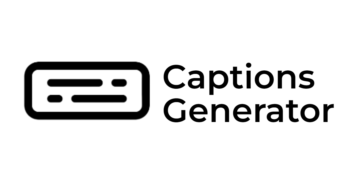 Captions Generator