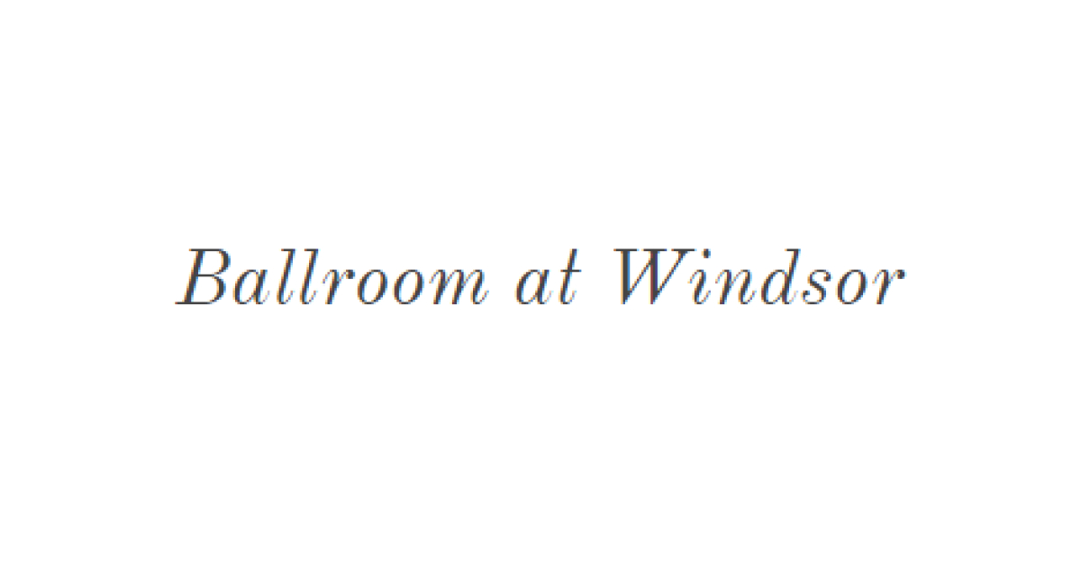 Ballroom at Windsor – McCarthy Tree Farm