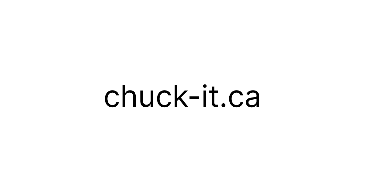CHUCK-IT Removal Services