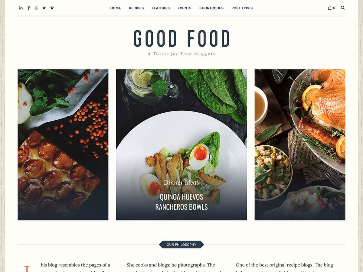 Top 6 WordPress Food Blog Themes Learn with Diib®